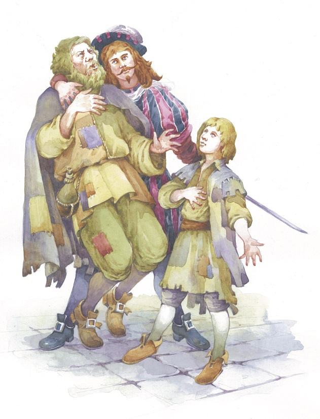 Майлс Гендон защищает принца