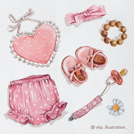 Стикеры детская одежда