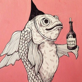 Рыба н день рождение