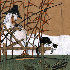 Лошадь летом.