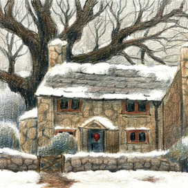Зима в деревушке