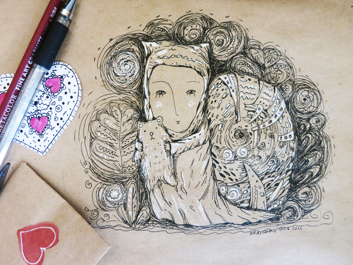 Улиточка с любимым Мишкой