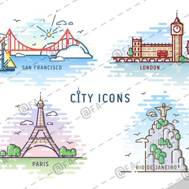 Иконки городов 