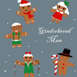 коллекция пряничных человечков