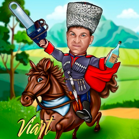 Шарж с сюжетом 