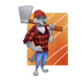 Волк-лесоруб