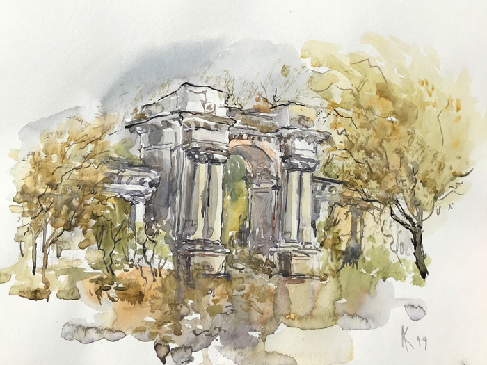 Ворота старого центрального стадиона в Асбесте 