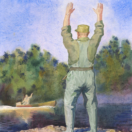 Иллюстрация к рассказу о рыбаках