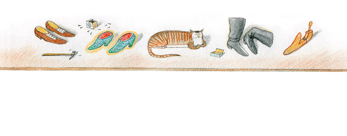 Иллюстрация к сказке Исаака Башевиса-Зингера "Уцл и его дочь Бедность" 