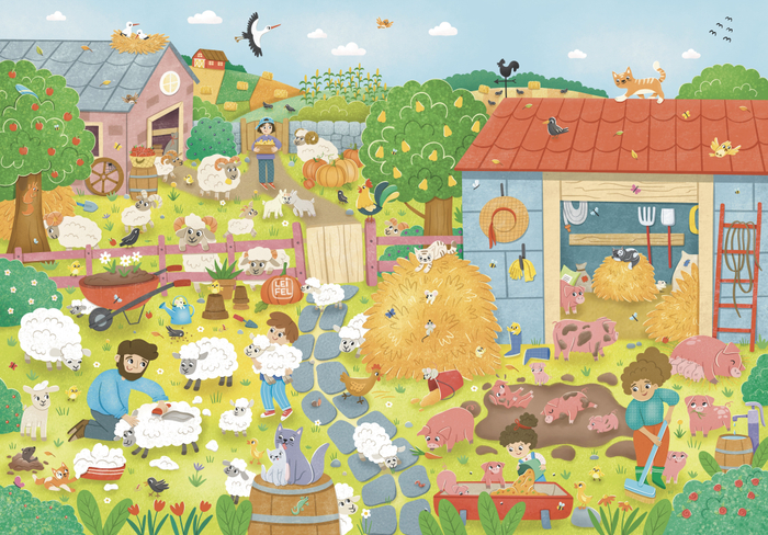 Иллюстрация к виммельбуху "Ферма"