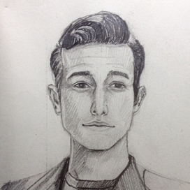 Скетч-портрет Гордона Левитта