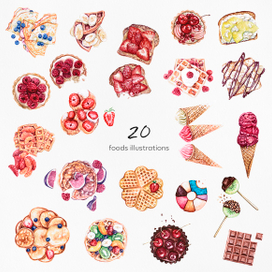 Food illustrations