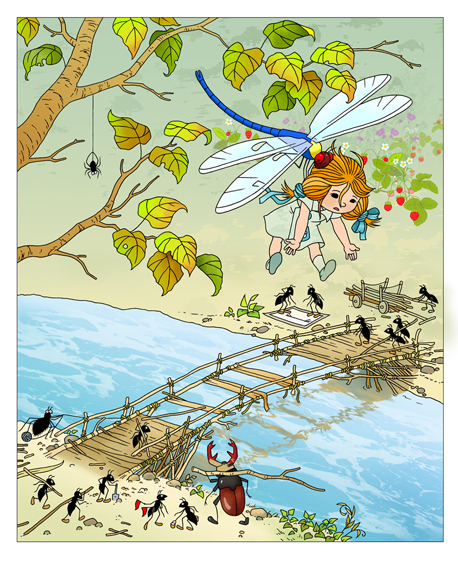 Иллюстрация к книге Олега Васютинского "Зюзюка Зю"