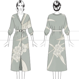 эскиз платья