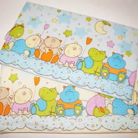 Борта в детскую кроватку в готовом виде.