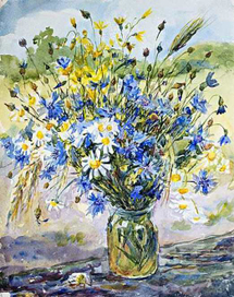 Васильки и ромашки