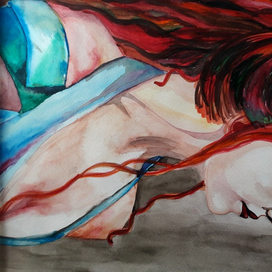 Девушка с зелеными волосами