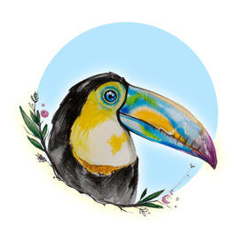 Красочный тукан