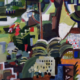 В саду с птицами : Паттерн (Pattern)