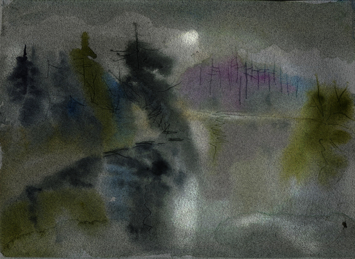 Вечер, рыбалка