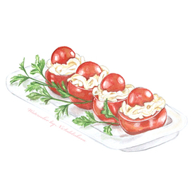 Помидоры с сыром