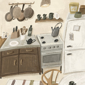 любимые иллюстрации кухни