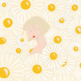 Девушка в цветах