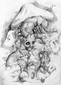 Синяя гусеница