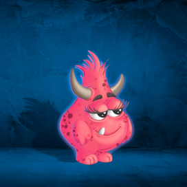 Красный монстрик