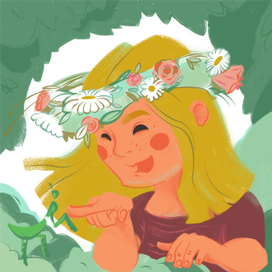 Даша и кузнечик