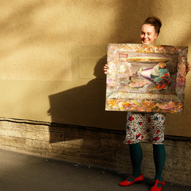 Царство грибов, акварель, 65x75 cm, 2014 (Для масштаба)))