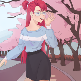 прогулка под сакурой