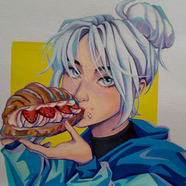 Иллюстрация акриловыми маркерами