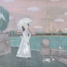 Розовое утро