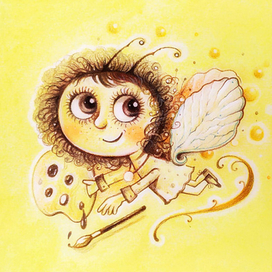 СВЕТЛЯЧОК-ХУДОЖНИК (знак детской изостудии)