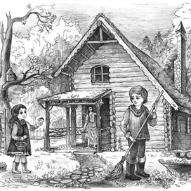 Иллюстрация к сказке Ричарда Мейсона "Хрустальная Рождественская Ёлка"