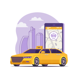 Заказ такси. Концепт