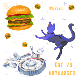 Cat vs Burger