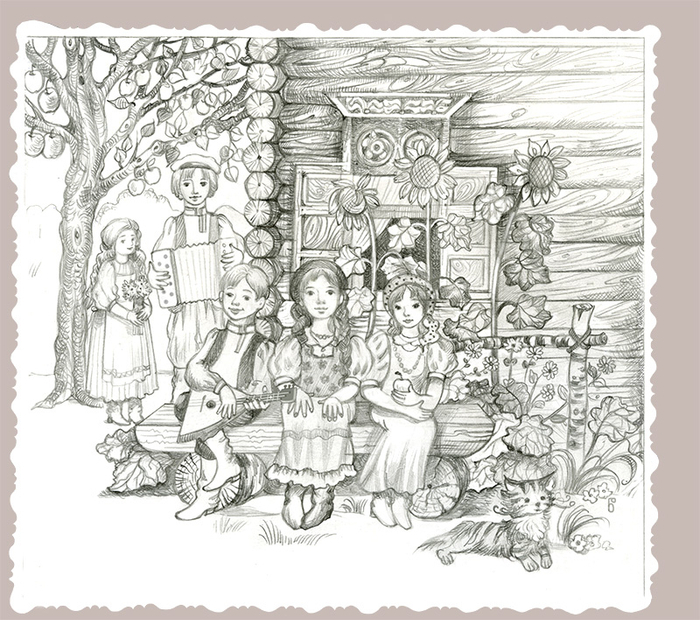 На завалинке