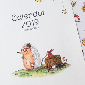 Календарь с наклейками 