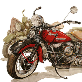 мотоцикл Harley-Davidson WL 1939