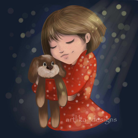 Девочка с игрушкой