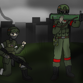 Русские солдаты 