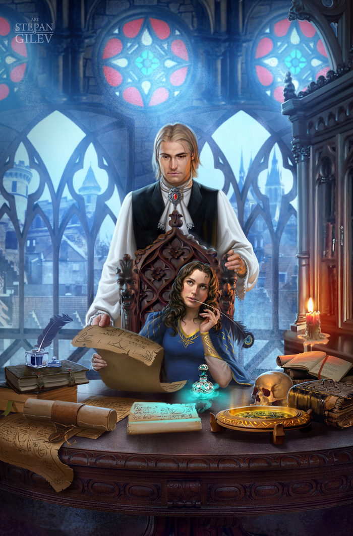 обложка для женского фентези-романа