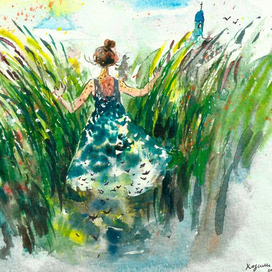 по пути в церковь 