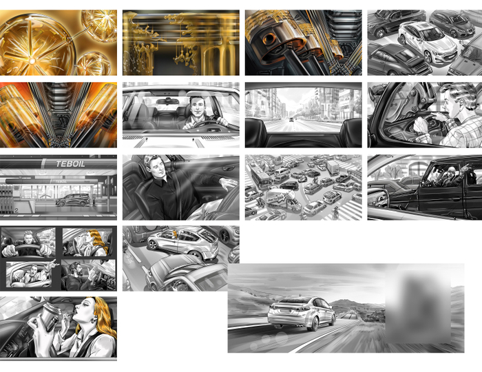 Machine oil storyboard