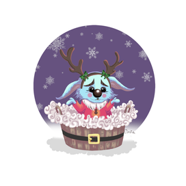 Новогодний заяц в ведре