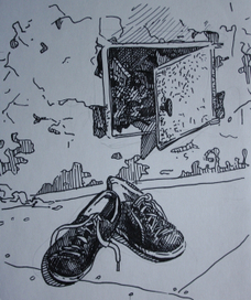 У печки. Лето 2013