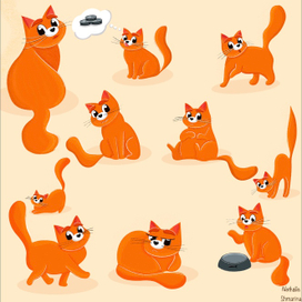 Персонаж веселый котик