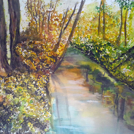 Акварельный пейзаж